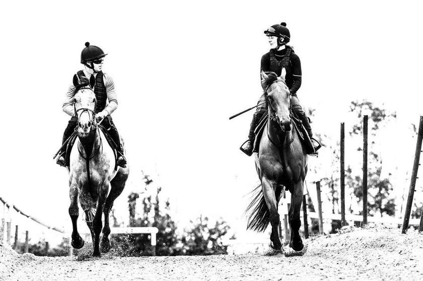 Two riders out together